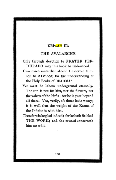 Original scan of The Book of Lies, PDF page 108