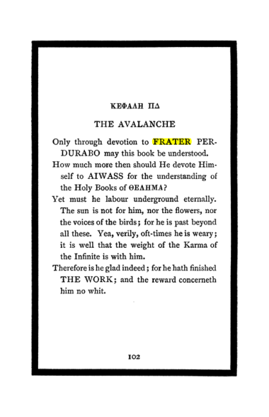 Original scan of The Book of Lies, PDF page 108