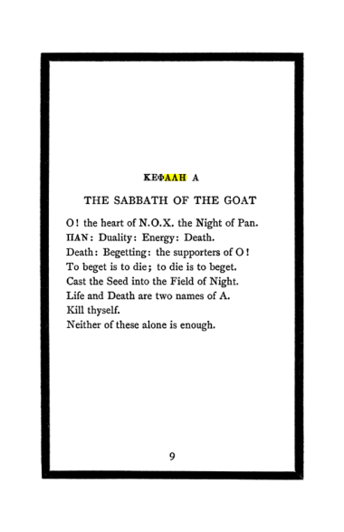 Original scan of The Book of Lies, PDF page 11