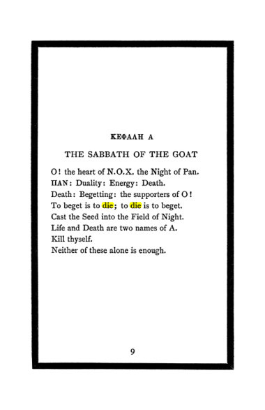 Original scan of The Book of Lies, PDF page 11