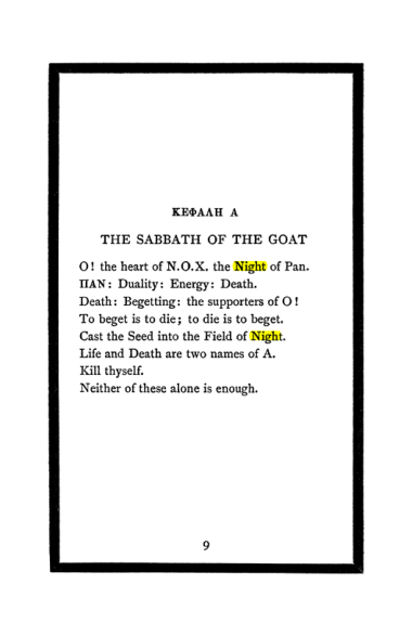 Original scan of The Book of Lies, PDF page 11