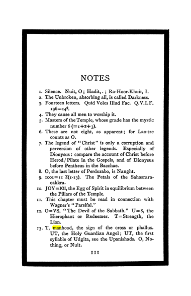Original scan of The Book of Lies, PDF page 117