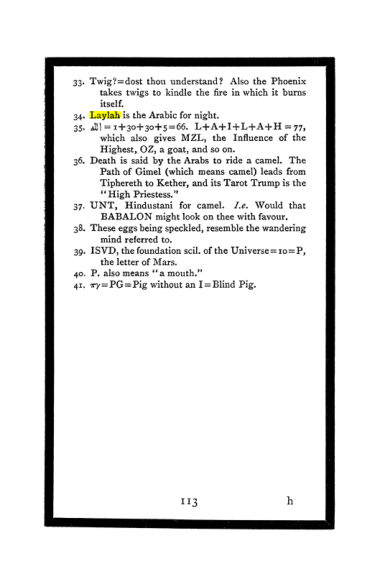Original scan of The Book of Lies, PDF page 119