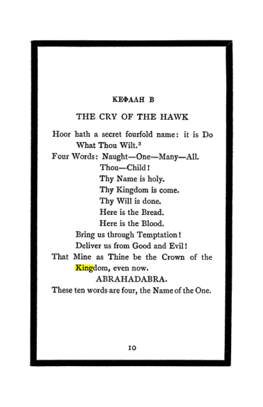 Original scan of The Book of Lies, PDF page 12