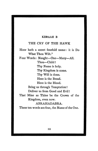 Original scan of The Book of Lies, PDF page 12