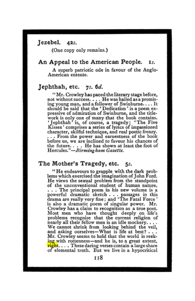 Original scan of The Book of Lies, PDF page 126