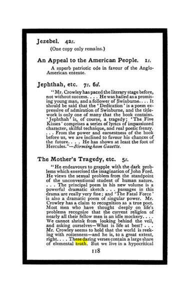 Original scan of The Book of Lies, PDF page 126