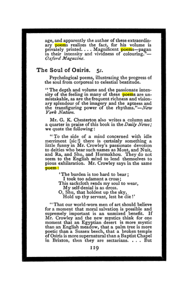 Original scan of The Book of Lies, PDF page 127