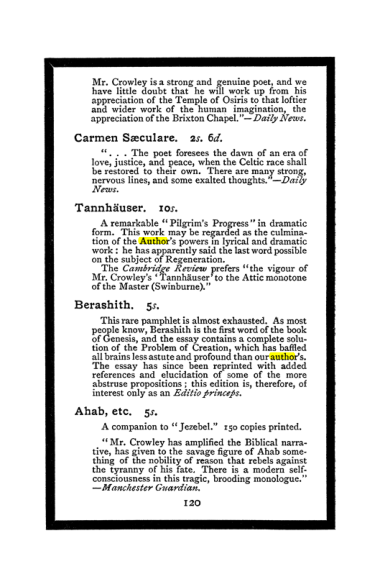 Original scan of The Book of Lies, PDF page 128
