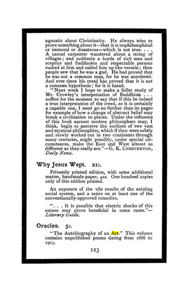 Original scan of The Book of Lies, PDF page 131
