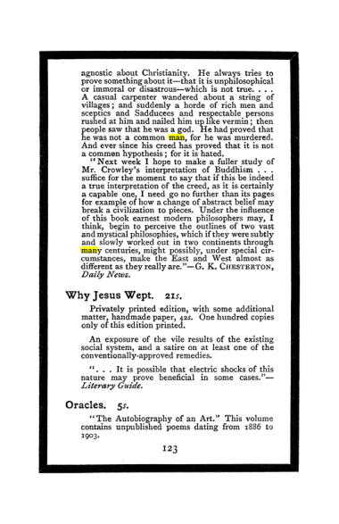 Original scan of The Book of Lies, PDF page 131