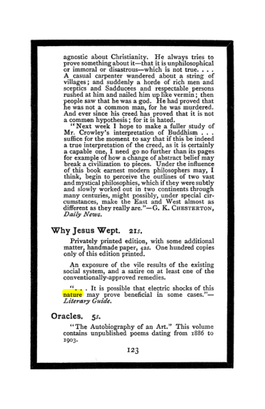 Original scan of The Book of Lies, PDF page 131
