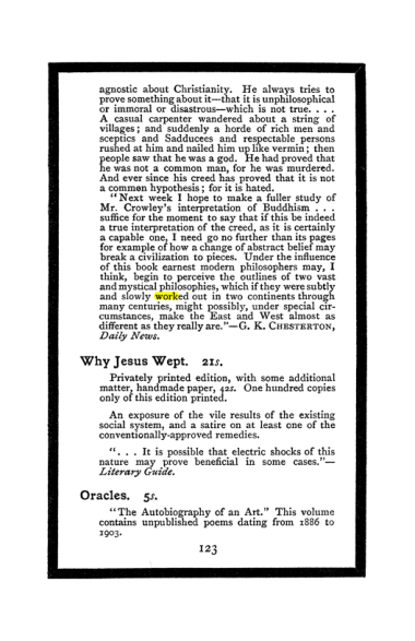 Original scan of The Book of Lies, PDF page 131