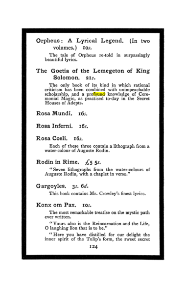 Original scan of The Book of Lies, PDF page 132