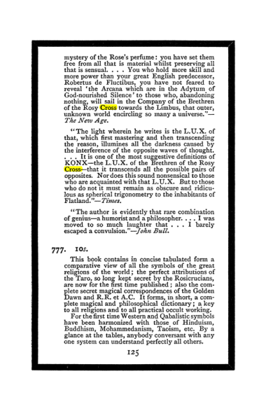 Original scan of The Book of Lies, PDF page 133