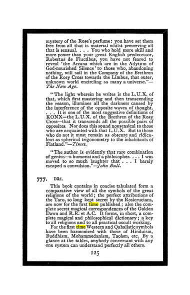 Original scan of The Book of Lies, PDF page 133