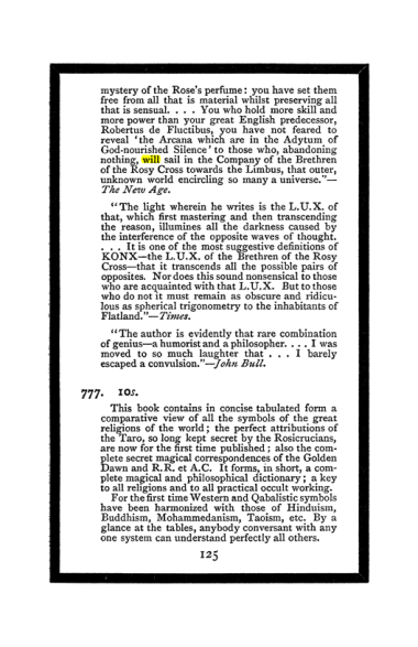 Original scan of The Book of Lies, PDF page 133