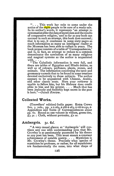 Original scan of The Book of Lies, PDF page 134