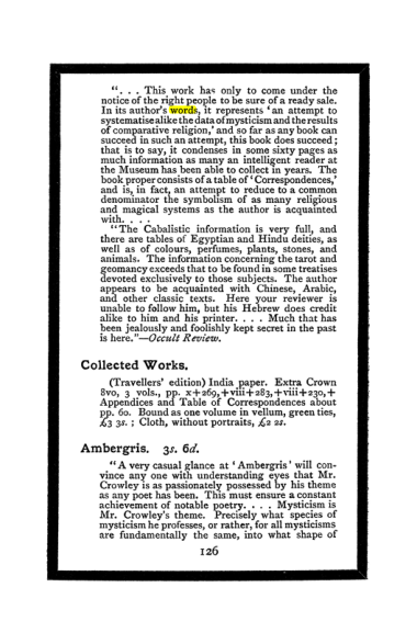 Original scan of The Book of Lies, PDF page 134