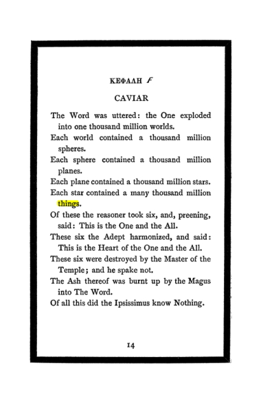 Original scan of The Book of Lies, PDF page 16