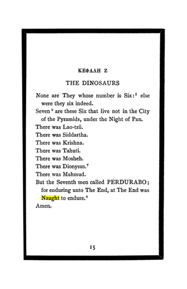 Original scan of The Book of Lies, PDF page 19