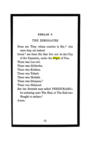 Original scan of The Book of Lies, PDF page 19