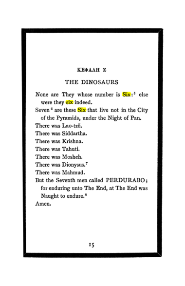 Original scan of The Book of Lies, PDF page 19