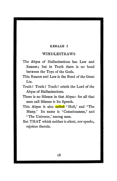 Original scan of The Book of Lies, PDF page 22
