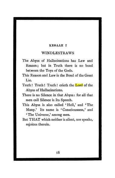 Original scan of The Book of Lies, PDF page 22