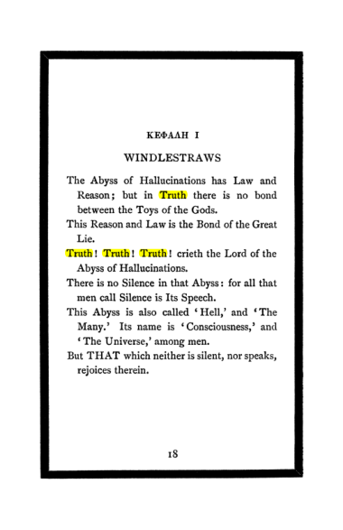 Original scan of The Book of Lies, PDF page 22