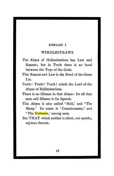 Original scan of The Book of Lies, PDF page 22