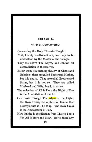 Original scan of The Book of Lies, PDF page 23