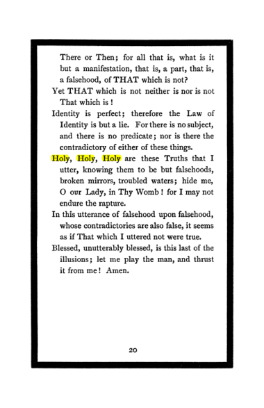 Original scan of The Book of Lies, PDF page 24