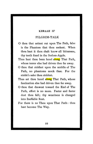 Original scan of The Book of Lies, PDF page 26