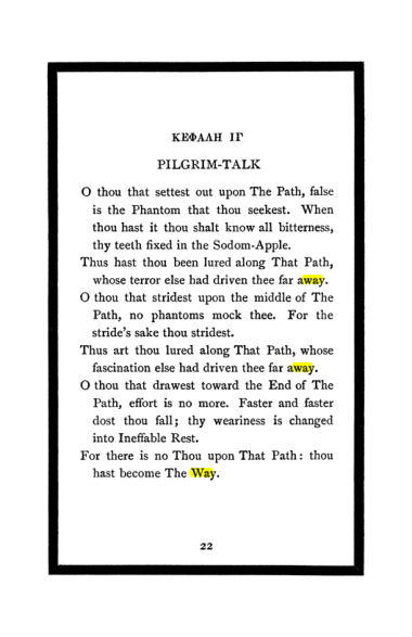 Original scan of The Book of Lies, PDF page 26