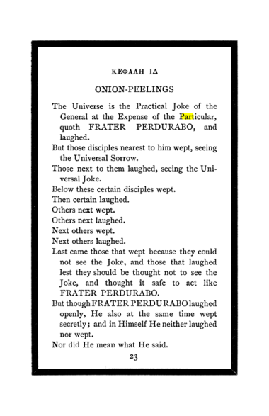 Original scan of The Book of Lies, PDF page 27