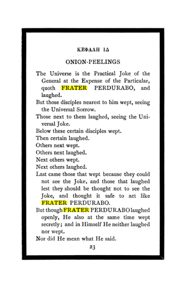 Original scan of The Book of Lies, PDF page 27