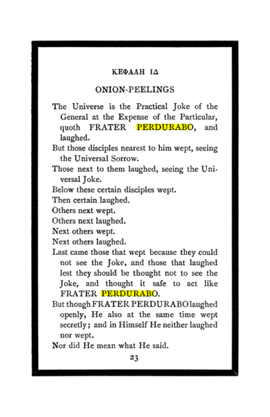 Original scan of The Book of Lies, PDF page 27