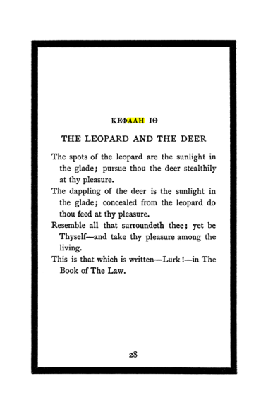 Original scan of The Book of Lies, PDF page 32