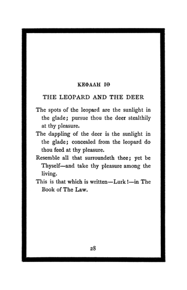 Original scan of The Book of Lies, PDF page 32