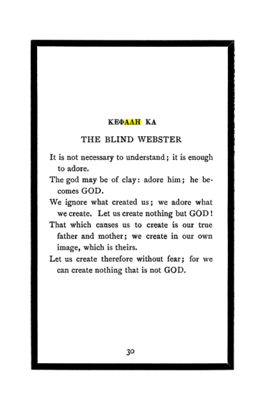 Original scan of The Book of Lies, PDF page 34