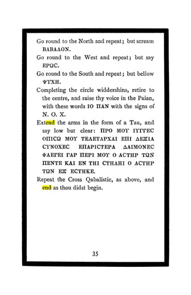 Original scan of The Book of Lies, PDF page 39