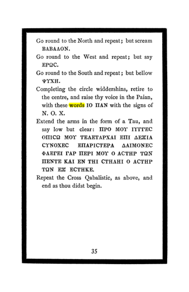 Original scan of The Book of Lies, PDF page 39