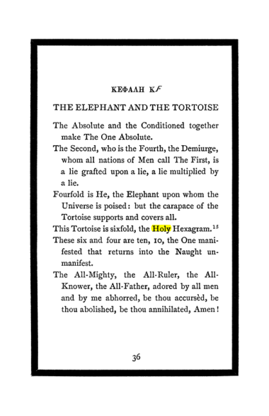 Original scan of The Book of Lies, PDF page 40