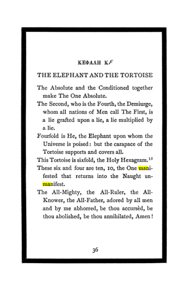 Original scan of The Book of Lies, PDF page 40