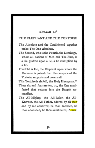 Original scan of The Book of Lies, PDF page 40