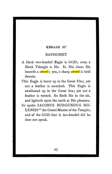 Original scan of The Book of Lies, PDF page 47