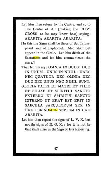 Original scan of The Book of Lies, PDF page 51