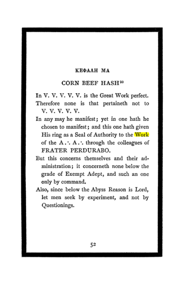 Original scan of The Book of Lies, PDF page 56