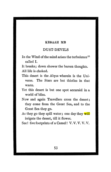 Original scan of The Book of Lies, PDF page 57